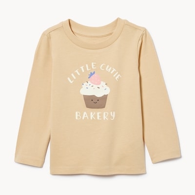 Baby Graphic Long Sleeve - Light Brown