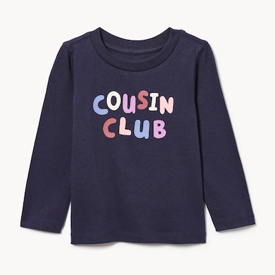 Baby Graphic Long Sleeve - Dark Navy
