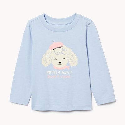 Baby Graphic Long Sleeve - Pale Blue