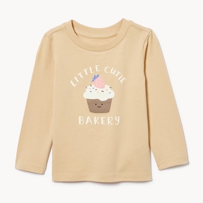 Baby Graphic Long Sleeve - Light Brown