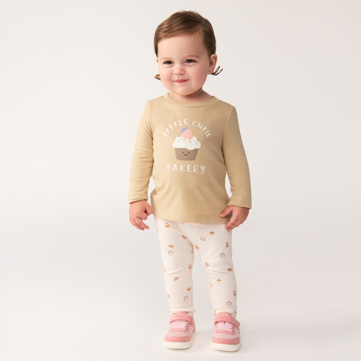 Baby Graphic Long Sleeve - Light Brown