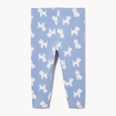 Baby Girls' Printed Legging - Powder Blue