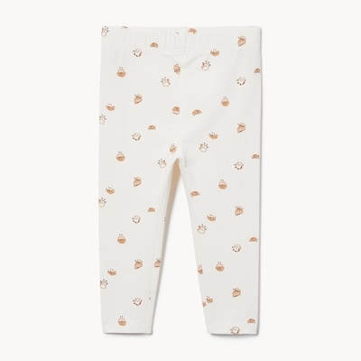 Legging imprimé pour bébés filles - Blanc Cassé