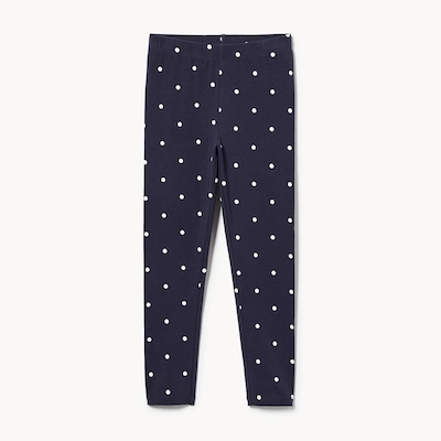 Kid Girls' Printed Legging - Dark Navy