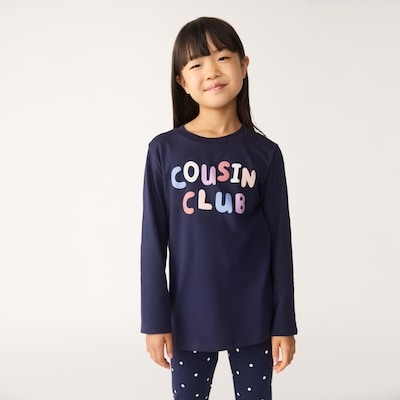 Kid Graphic Long Sleeve - Dark Navy