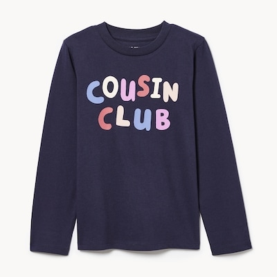 Kid Graphic Long Sleeve - Dark Navy