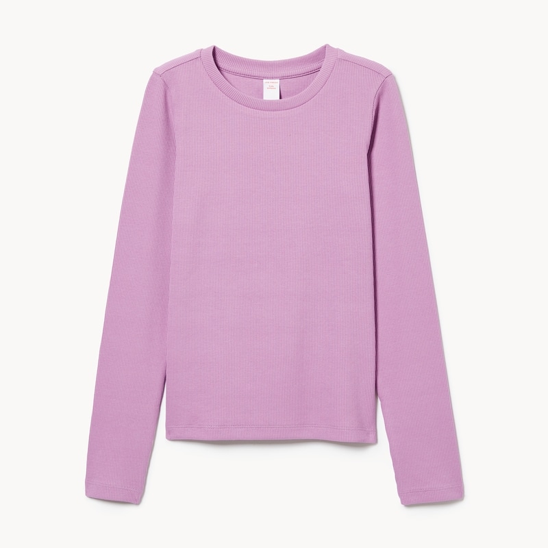 Kid Girls' Ribbed Long Sleeve