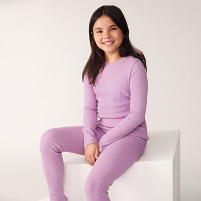 Joe Fresh Haut côtelé à manches longues pour filles 1 ea, 12,00 $/1ch