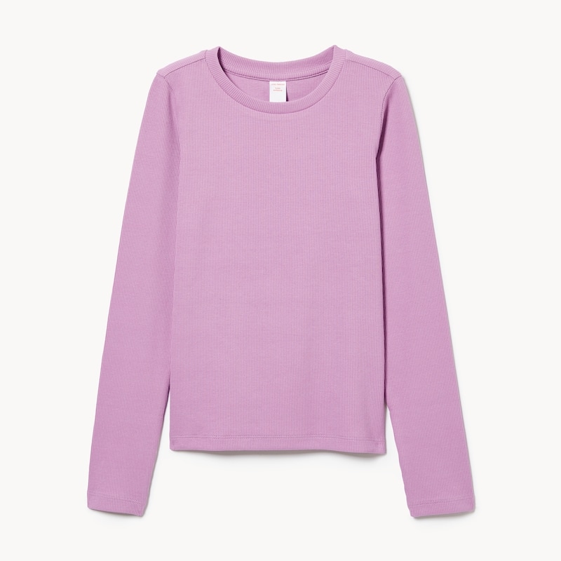 Kid Girls' Ribbed Long Sleeve