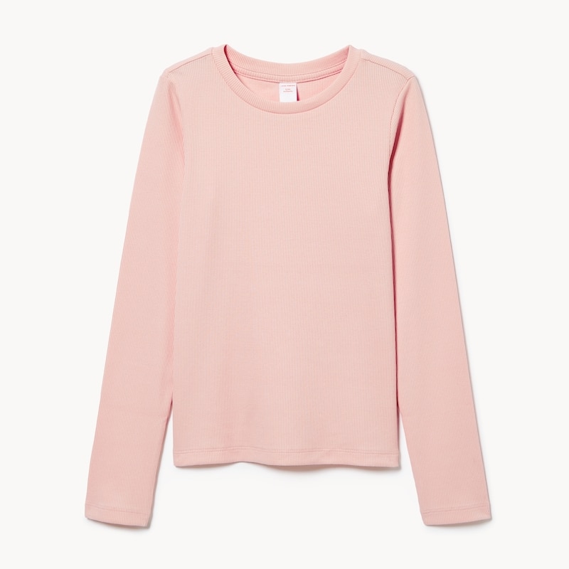 Kid Girls' Ribbed Long Sleeve