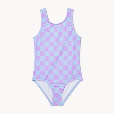 Maillot de bain imprimé pour filles - Bleu pâle
