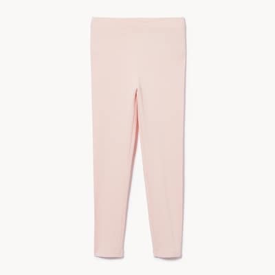 Legging côtelé pour filles - Rose pâle