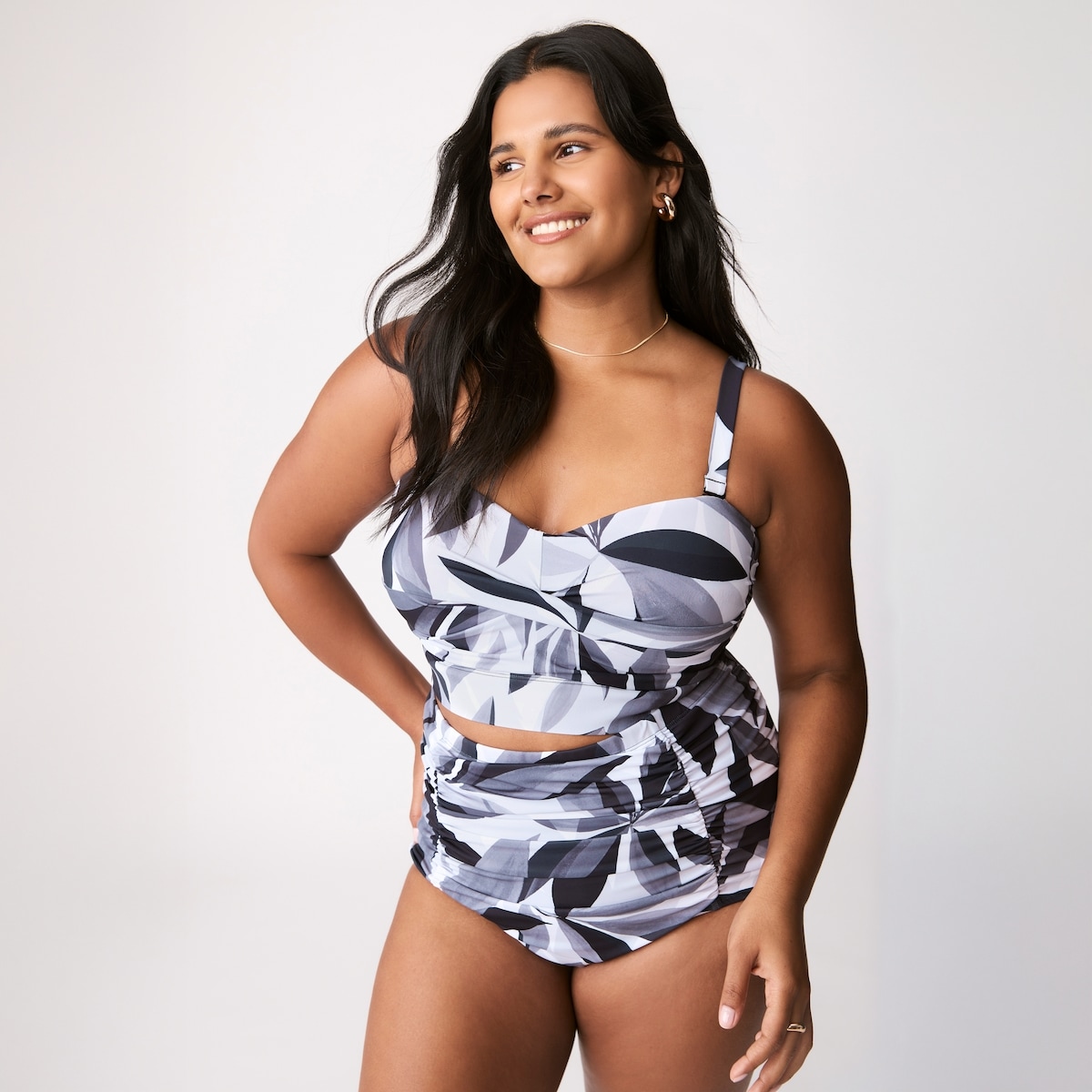 Women+ Printed Swim Top