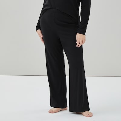 Women+ Ribbed Lounge Pant - Black