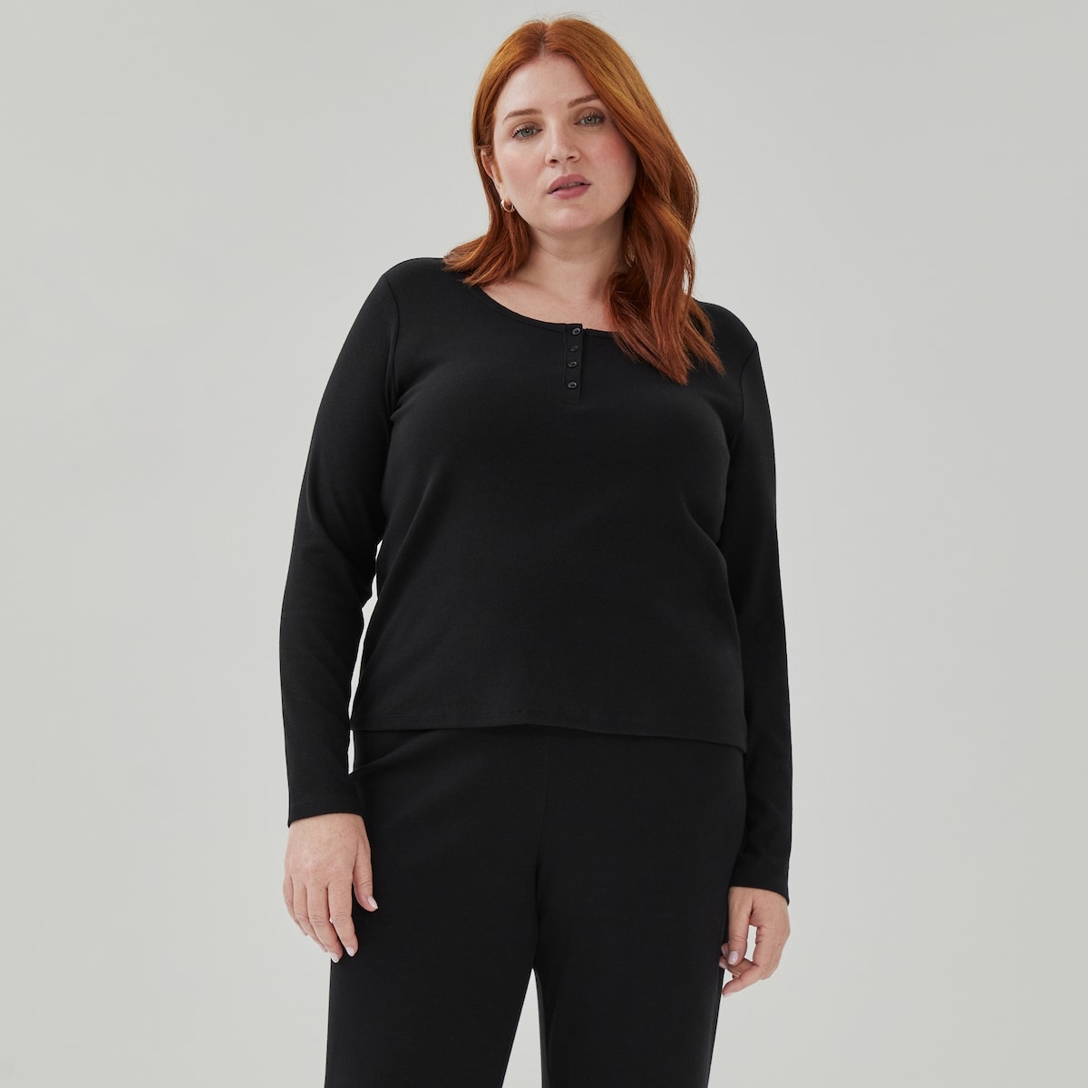 Women+ Henley Lounge Top