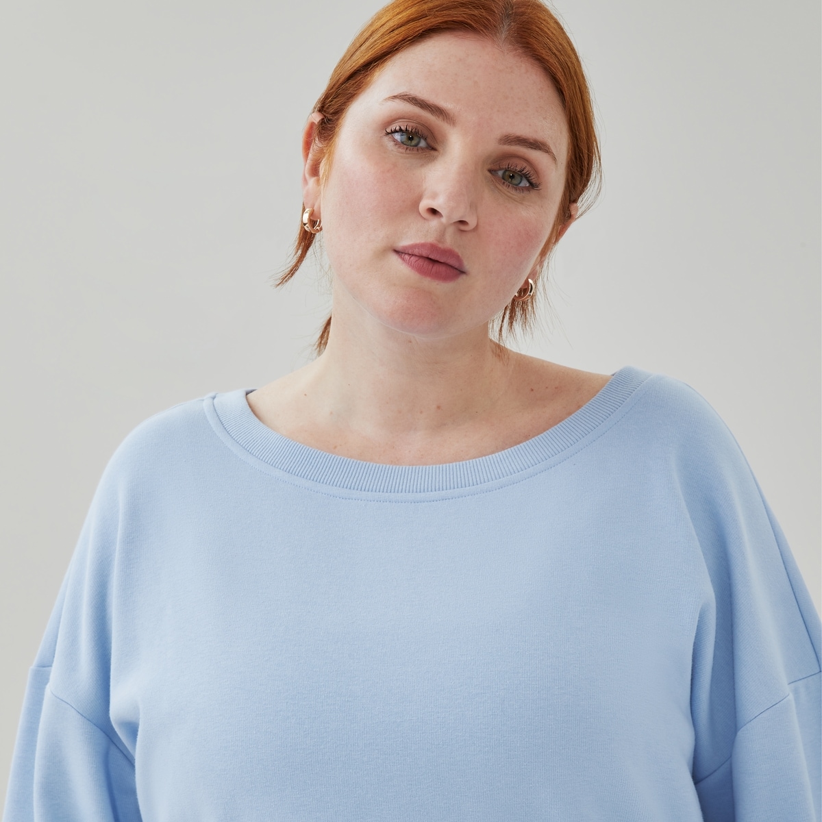 Chandail en molleton sport Femmes+ - Bleu Ple