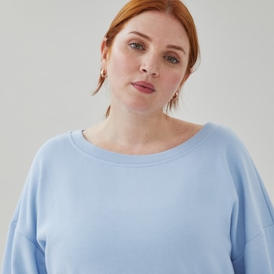 Chandail en molleton sport Femmes+ - Bleu Pâle