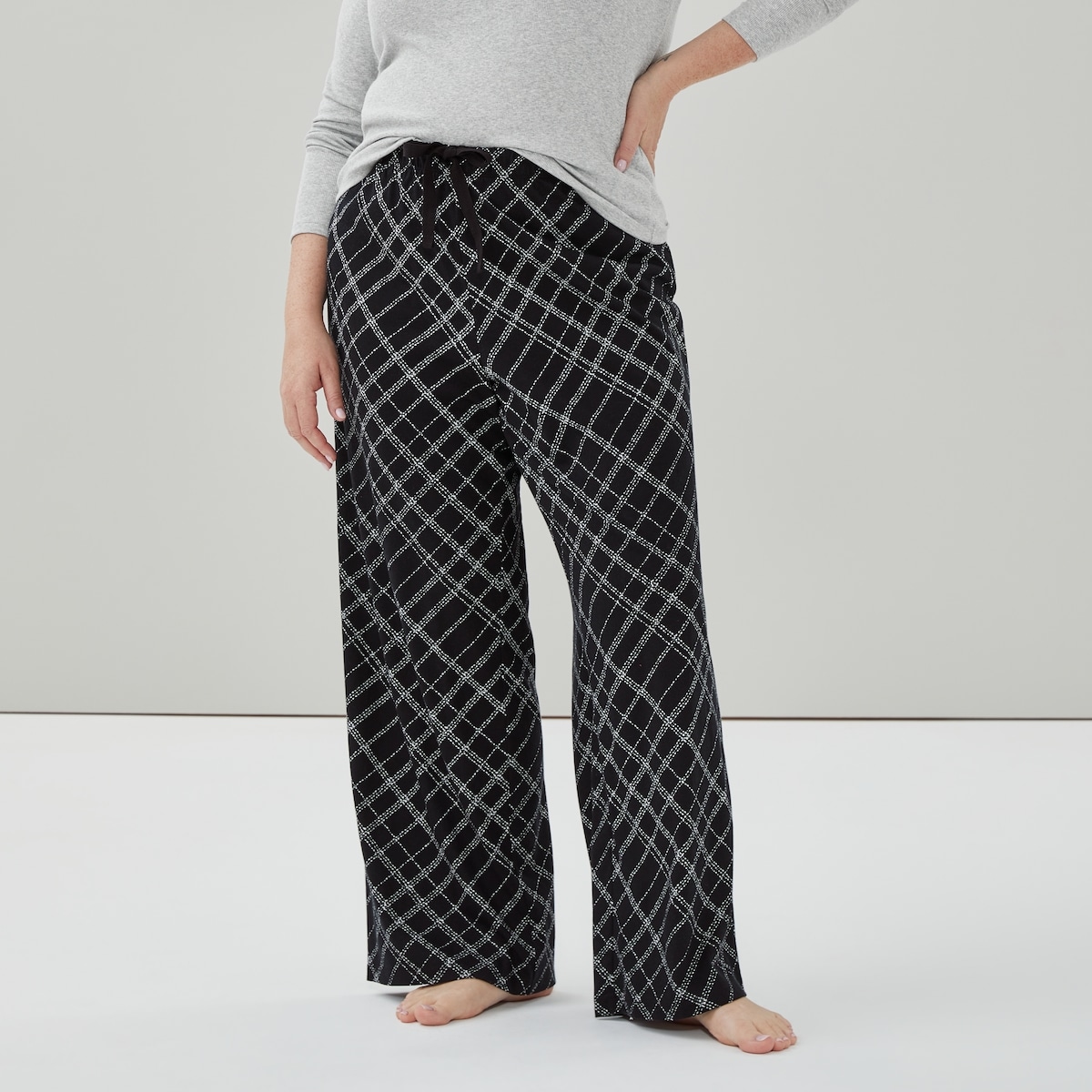 Pantalon de nuit imprim Femmes+ - Noir