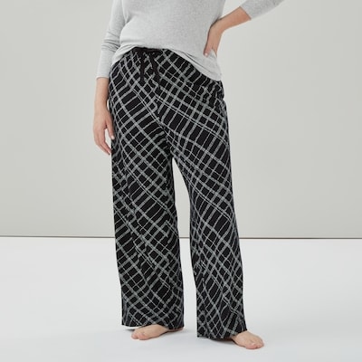 Women+ Printed Sleep Pant - Black