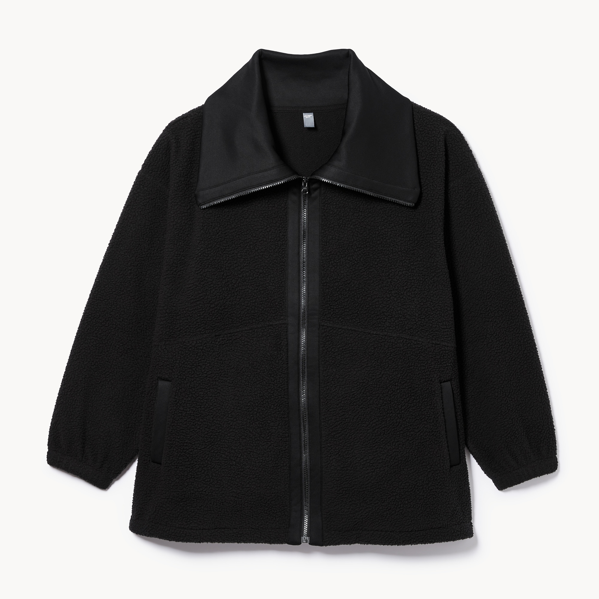 Active Oversized Jacket in Black from Joe Fresh