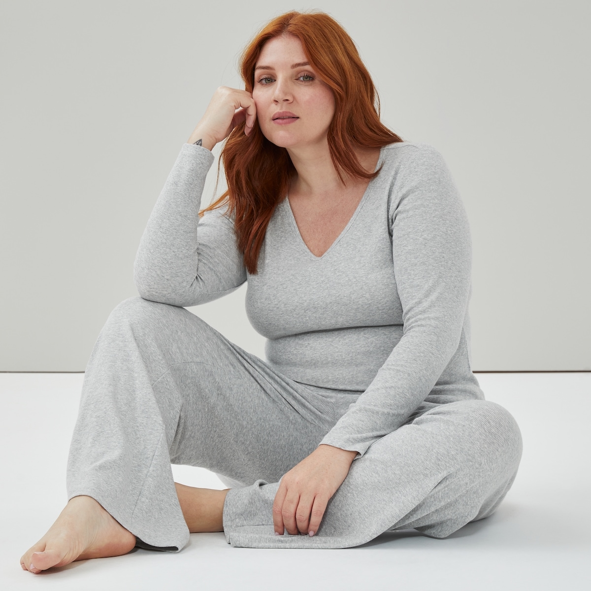 Women+ Ribbed Lounge Top