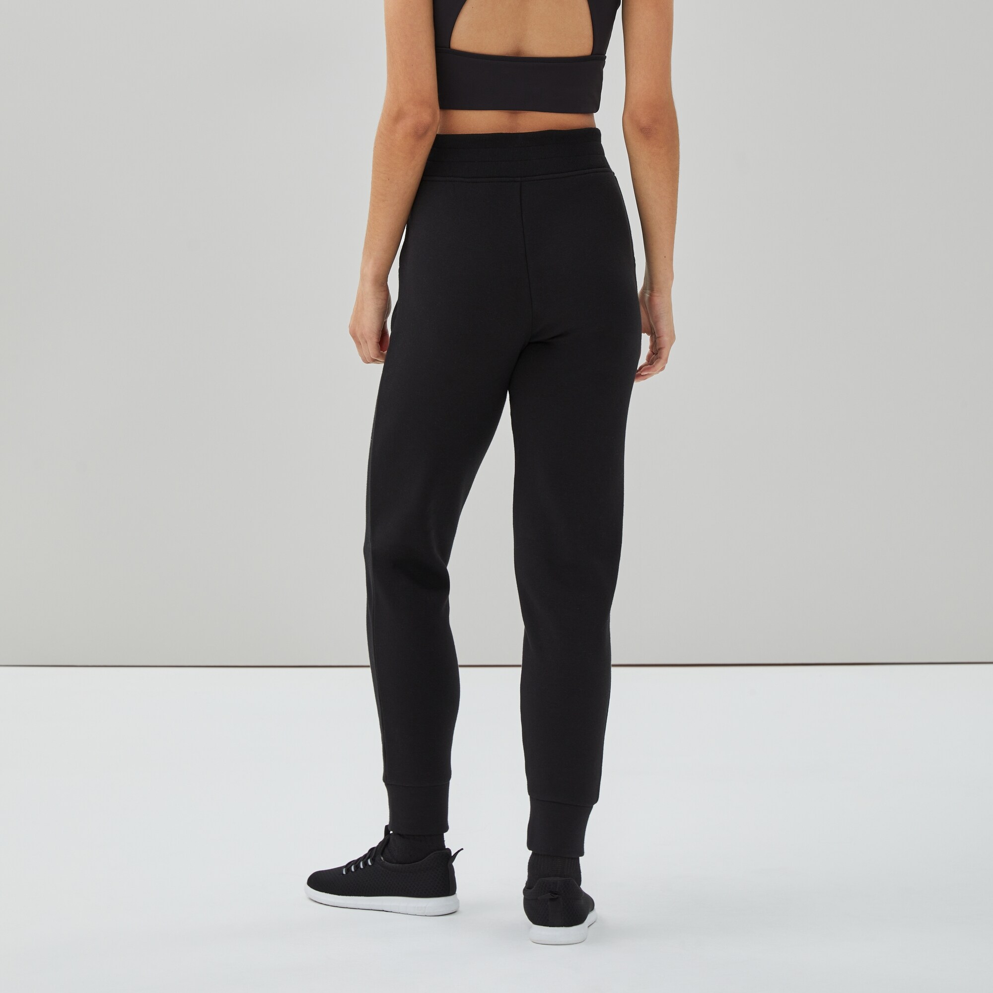 Pantalon de jogging sport ajusté en molleton