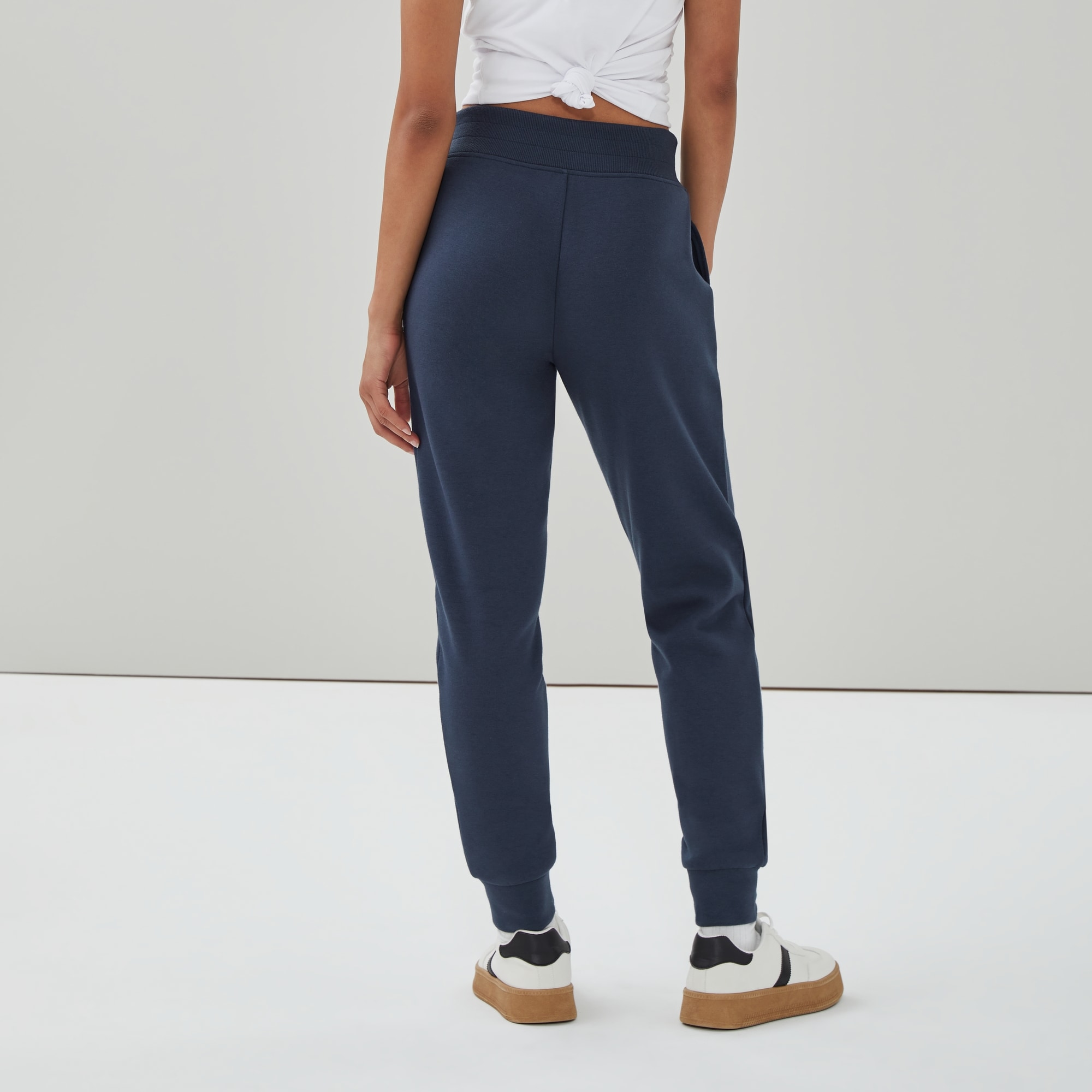 Active Fleece Slim Jogger in Dark Navy from Joe Fresh