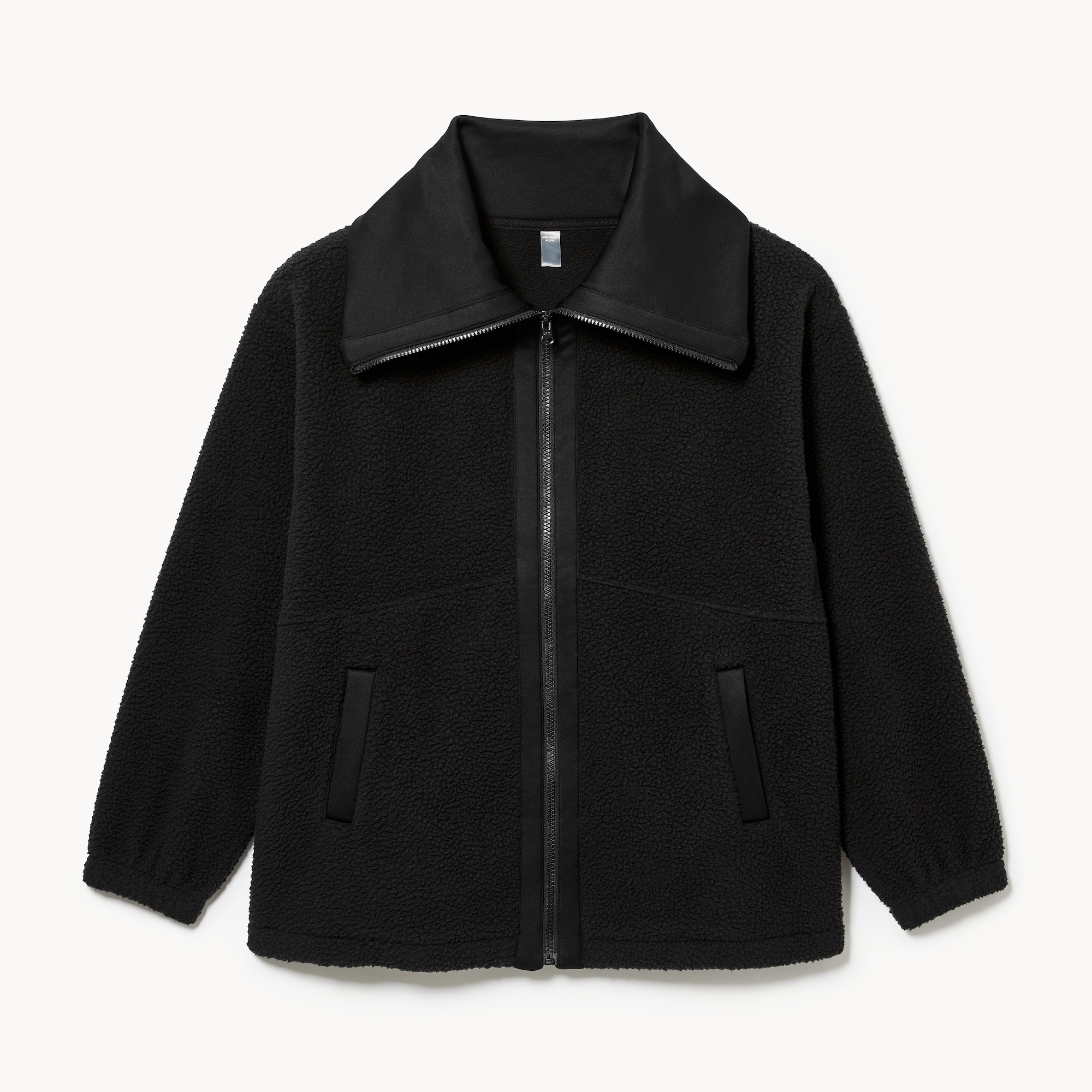 Active Oversized Jacket in Black from Joe Fresh