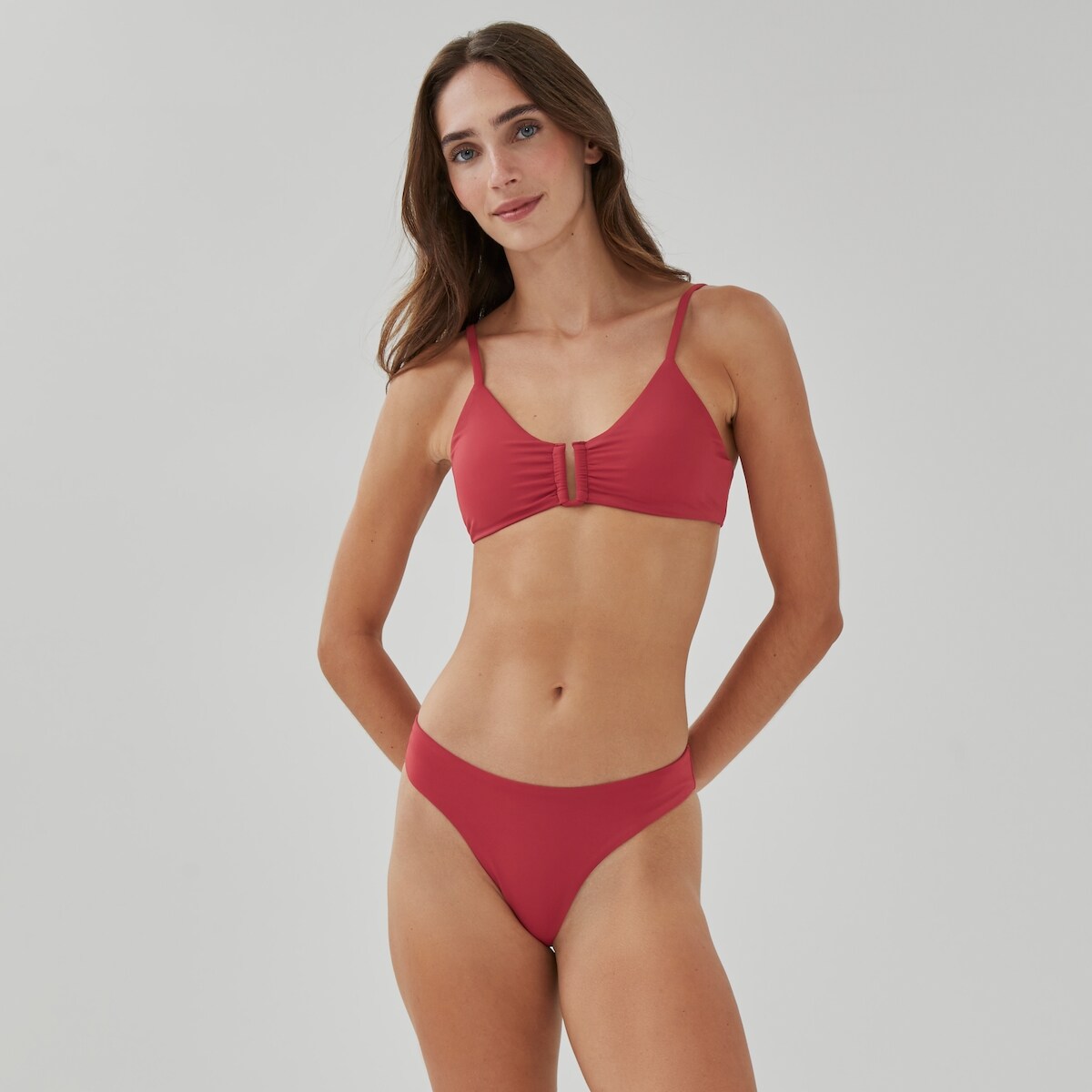Haut de maillot de bain  anneau enU - Rouge