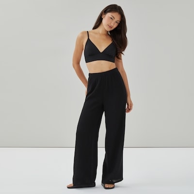 Gauze Pant Cover-Up - Black