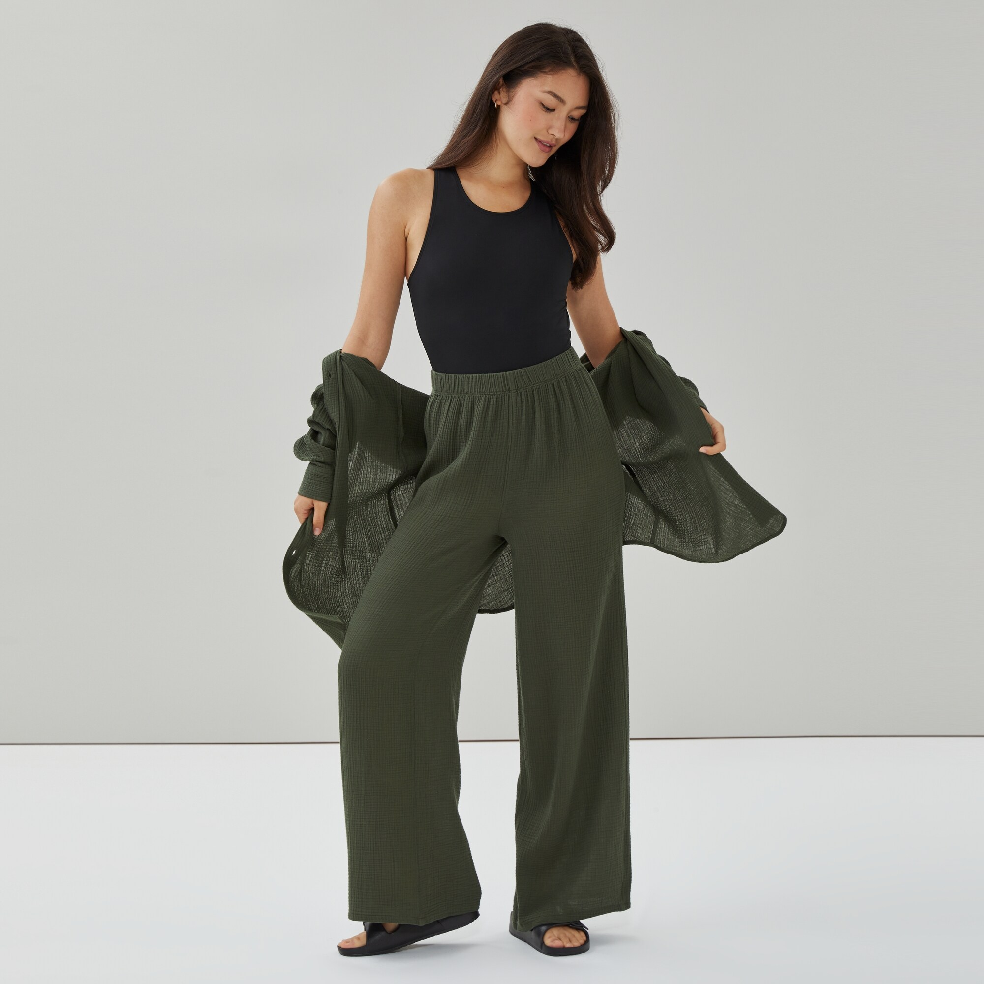 Gauze Pant Cover-Up