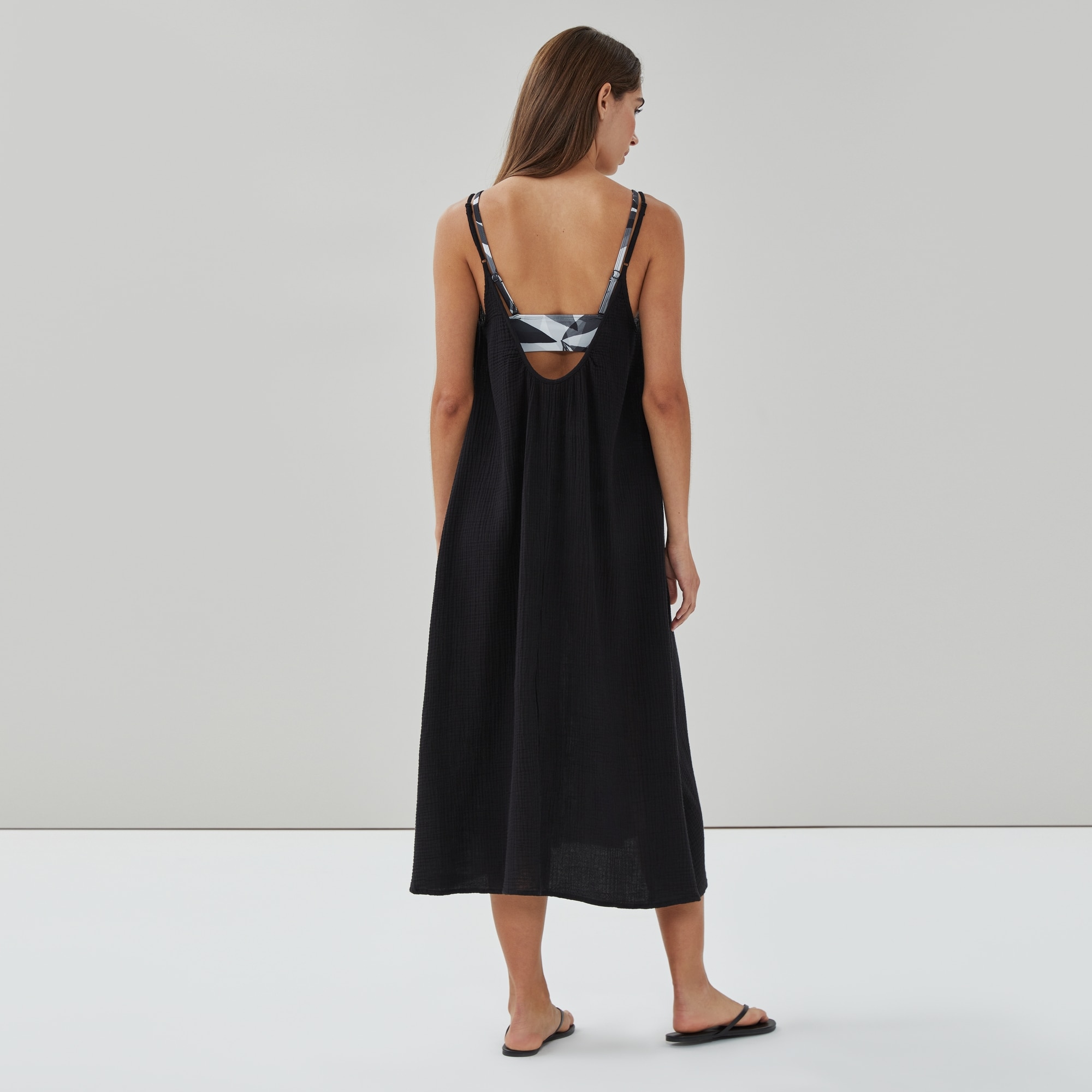 Gauze Midi Dress Cover-Up