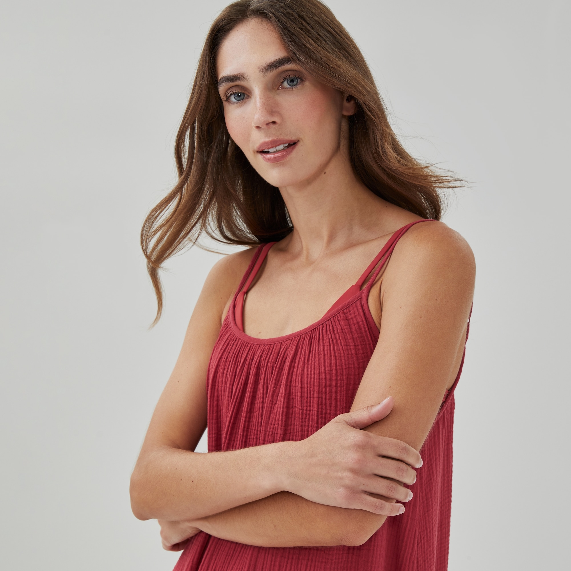 Gauze Midi Dress Cover-Up