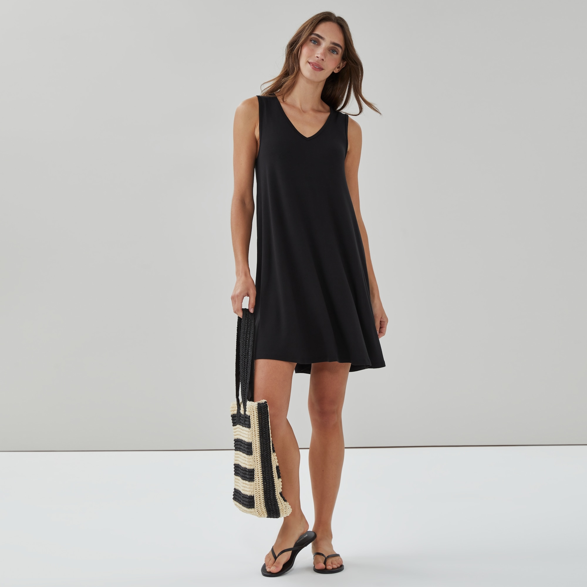 Robe cache-maillot de bain à col en&nbsp;V