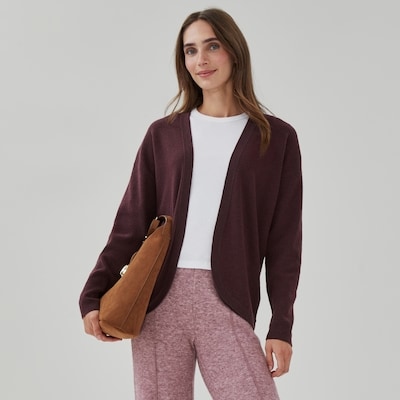 Relaxed Cardigan - Plum