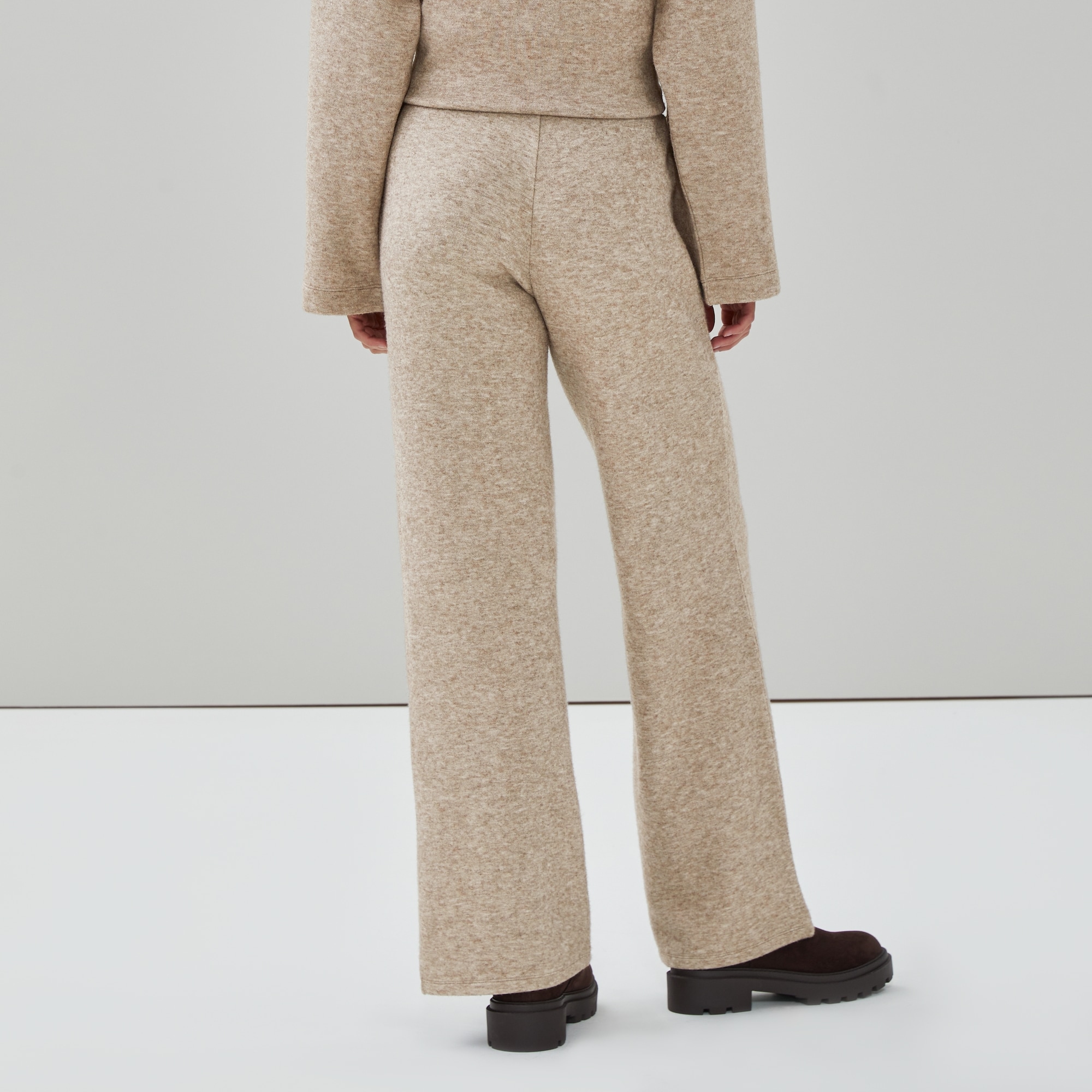 Pintuck Pant in Dark Brown Mix from Joe Fresh