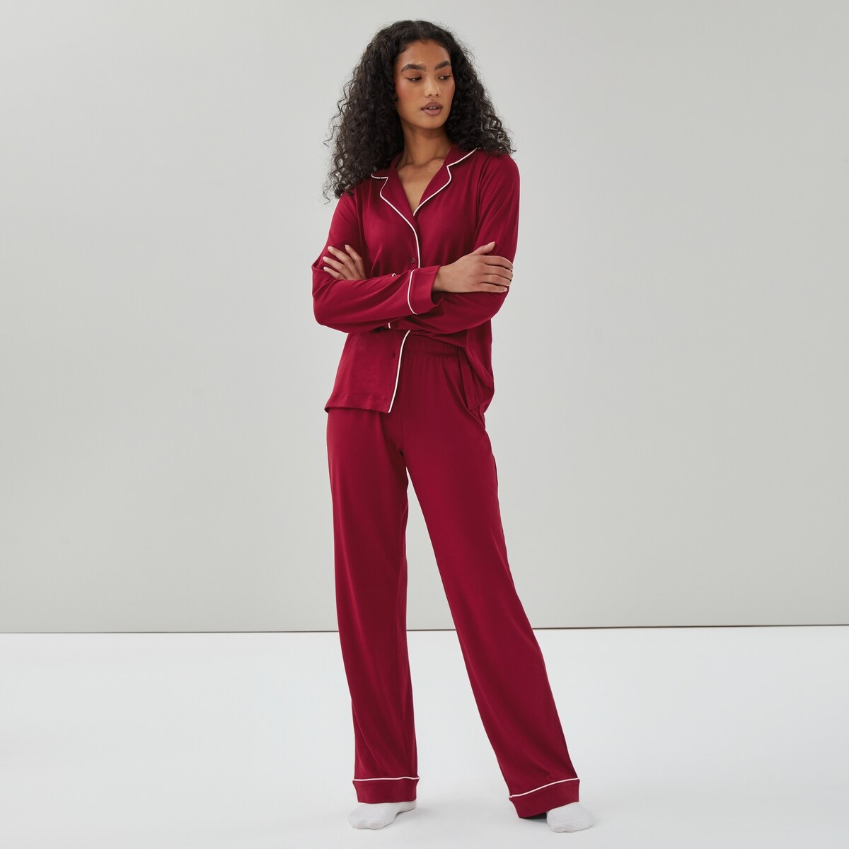 Pantalon de nuit dcontract - Marron