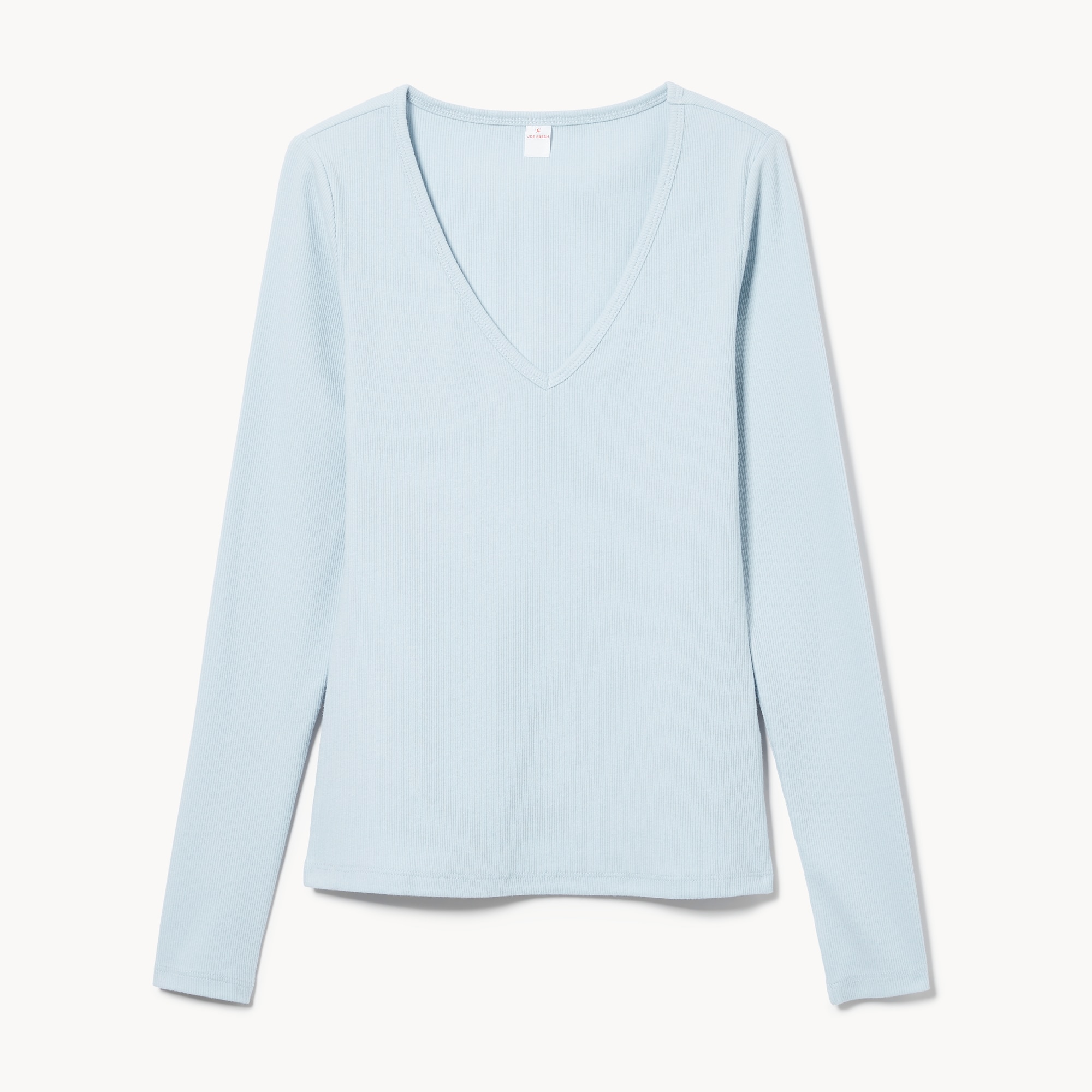 Ribbed Lounge Top in Pale Blue from Joe Fresh