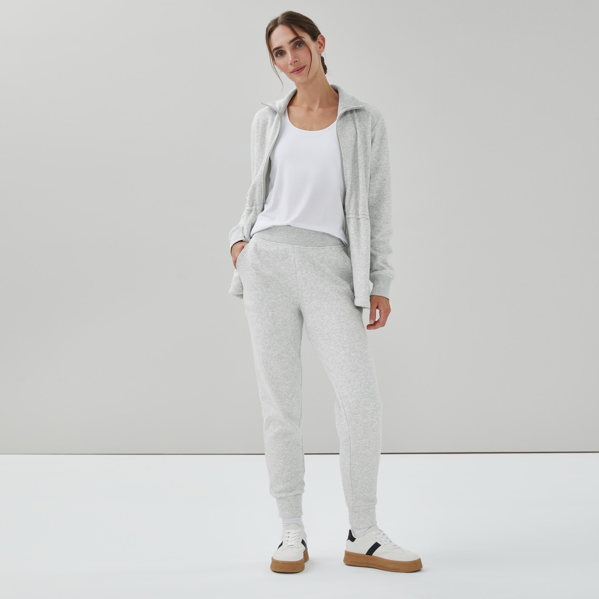 Pantalon de jogging sport ajusté en molleton