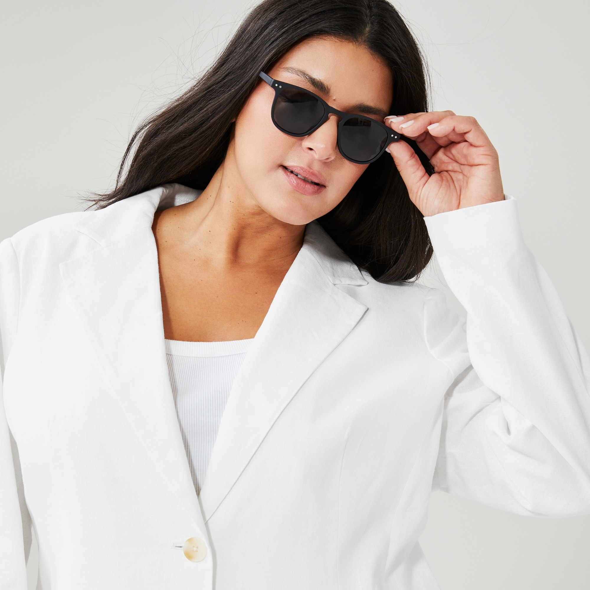 Women+ Linen-Blend Blazer