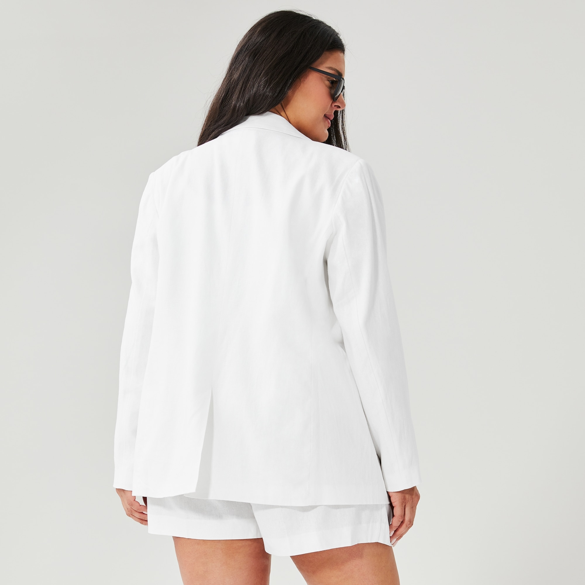 Women+ Linen-Blend Blazer
