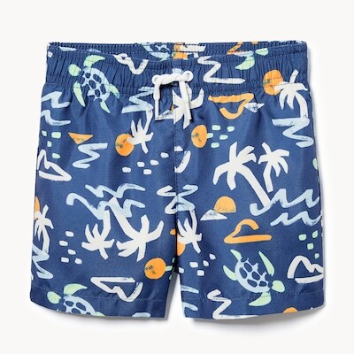 Baby Boys' Printed Swim Trunk