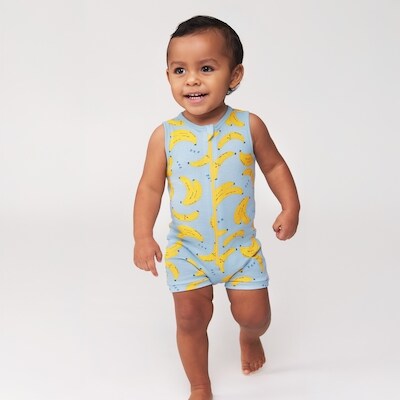 Baby Boys' Printed Sleeper - Light Blue