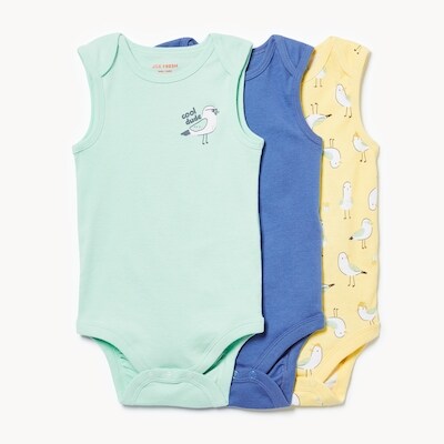 Baby Boys' 3-Pack Sleeveless Bodysuits