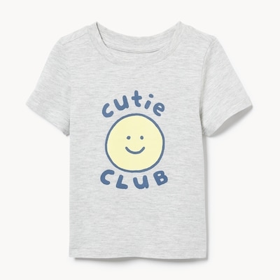 Baby Boys' Graphic T-Shirt - Light Grey Mix