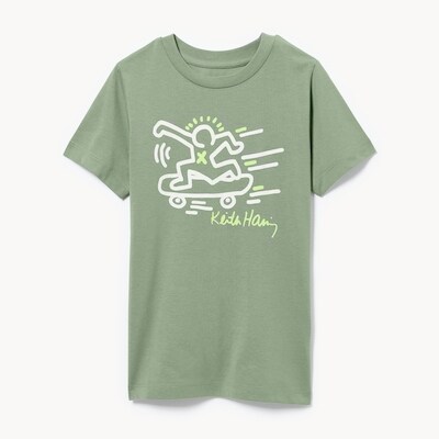 T-shirt imprim KeithHaring pour garons