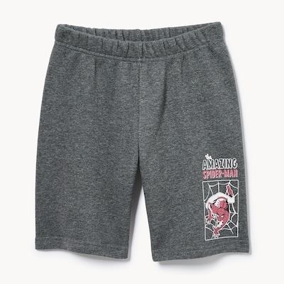 Kid Boys’ Marvel Spider-Man Fleece Short - Charcoal Melange