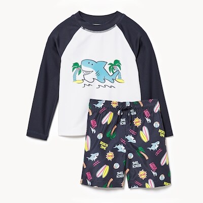 Toddler Boys' 2-Piece Rash Guard Set