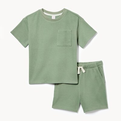 Toddler Boys' 2-Piece Short Set - Light Olive