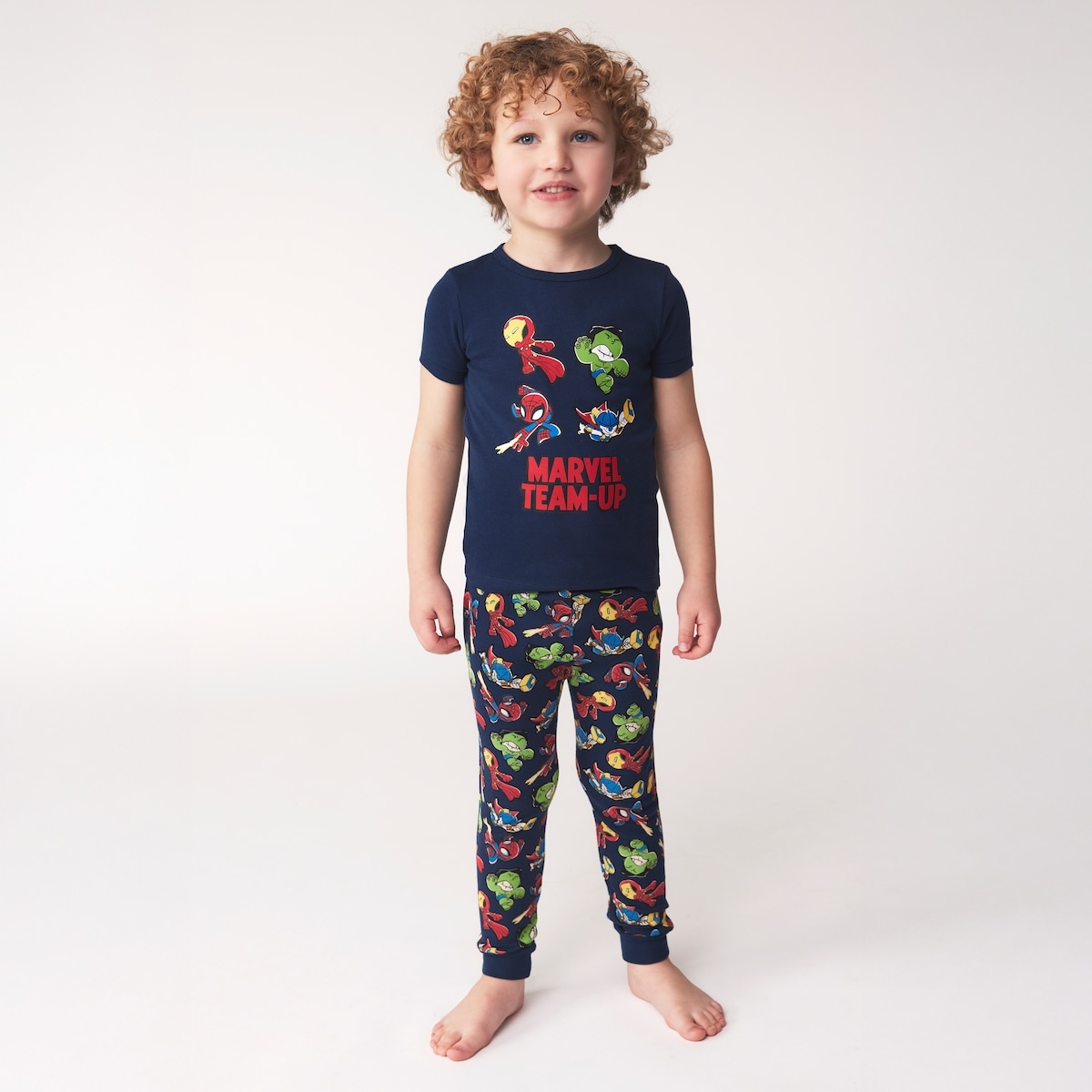 Ens. pyjama 2pices Marvel pour petits garons - Marine